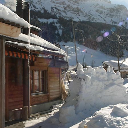 Ferienwohnung Bergdohle Adelboden Exterior foto