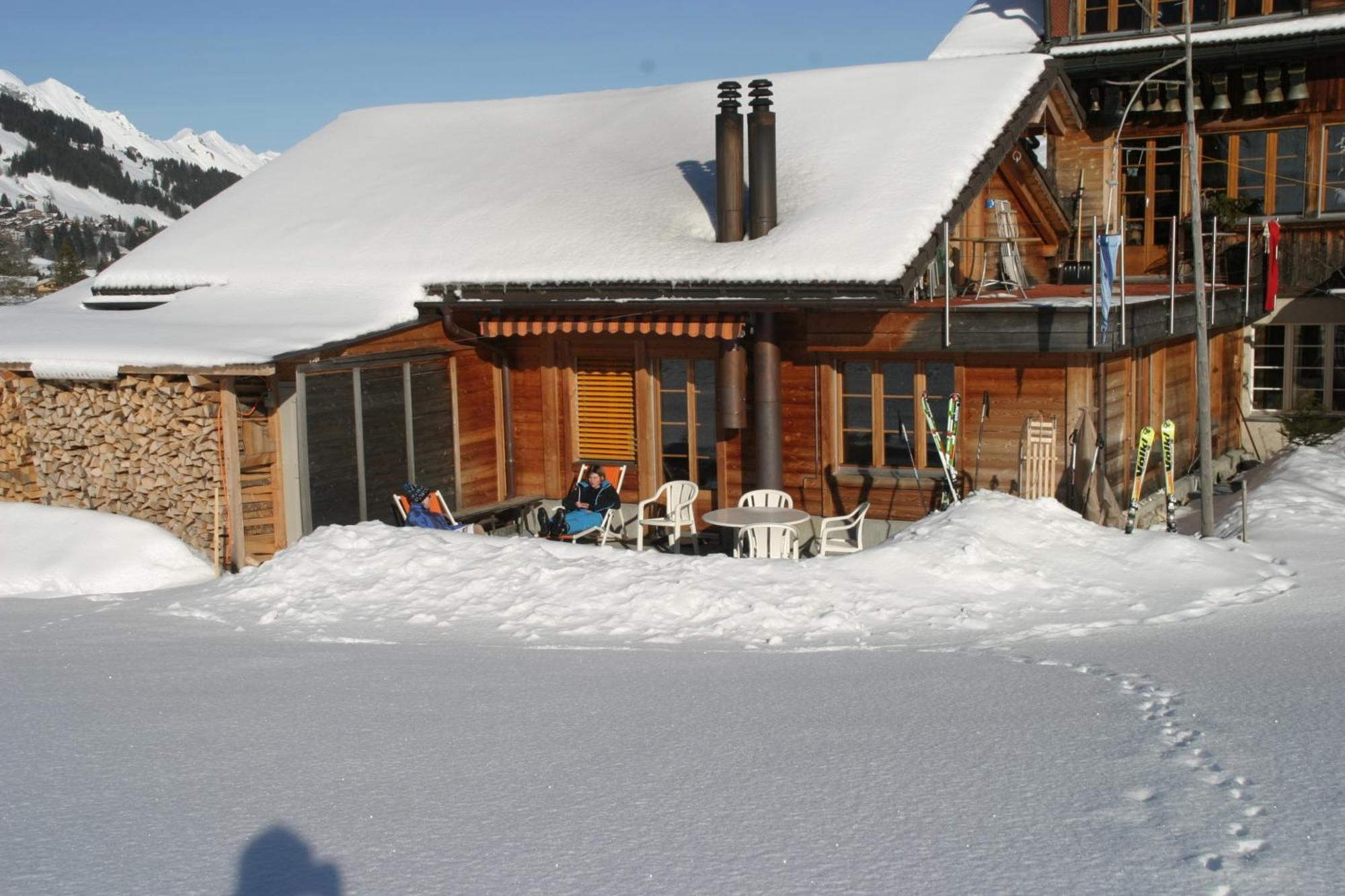 Ferienwohnung Bergdohle Adelboden Exterior foto