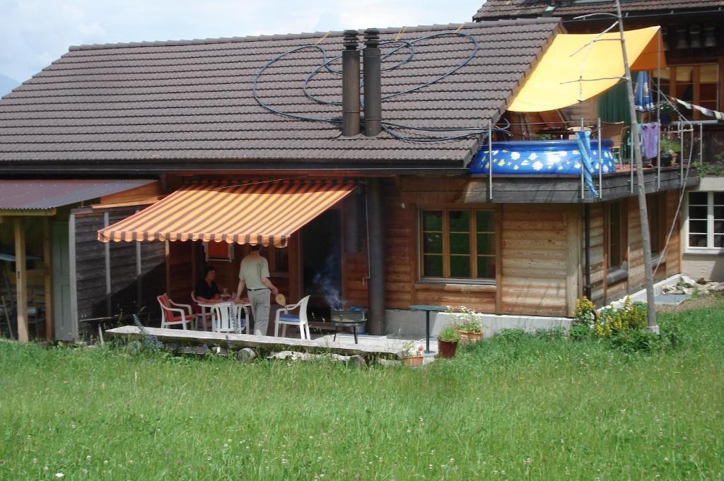 Ferienwohnung Bergdohle Adelboden Exterior foto