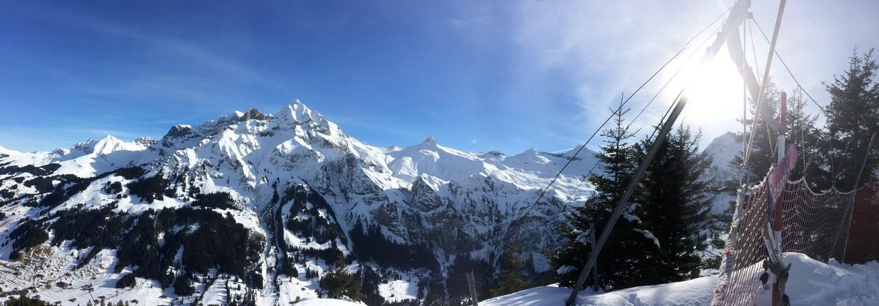 Ferienwohnung Bergdohle Adelboden Exterior foto