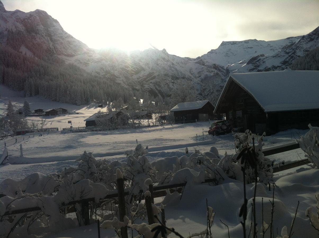 Ferienwohnung Bergdohle Adelboden Exterior foto